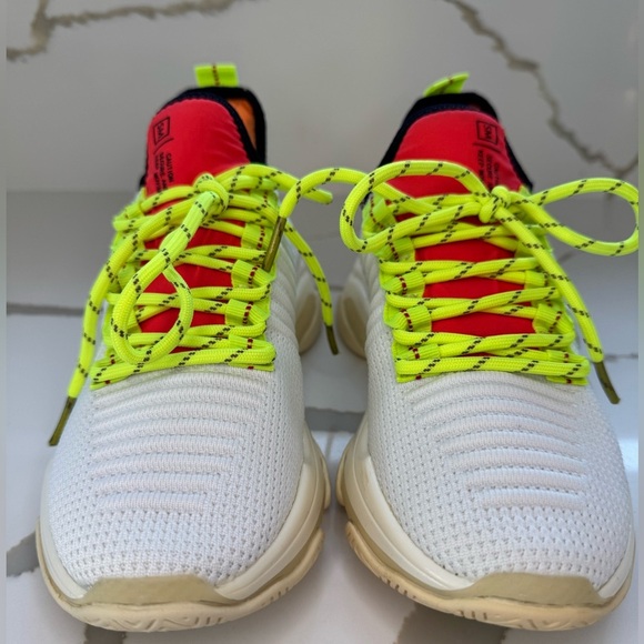 Steve Madden Mac White Multi Sneakers - Sz 7 - Picture 6 of 12